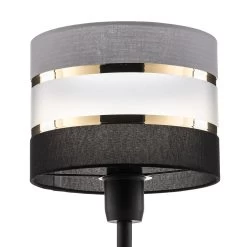 Lampe à Poser Helen Abat-jour Tissu Gris-noir-doré 14 Lampe à Poser Helen Abat-jour Tissu Gris-noir-doré -Déco Lumière Soldes 4549279 5