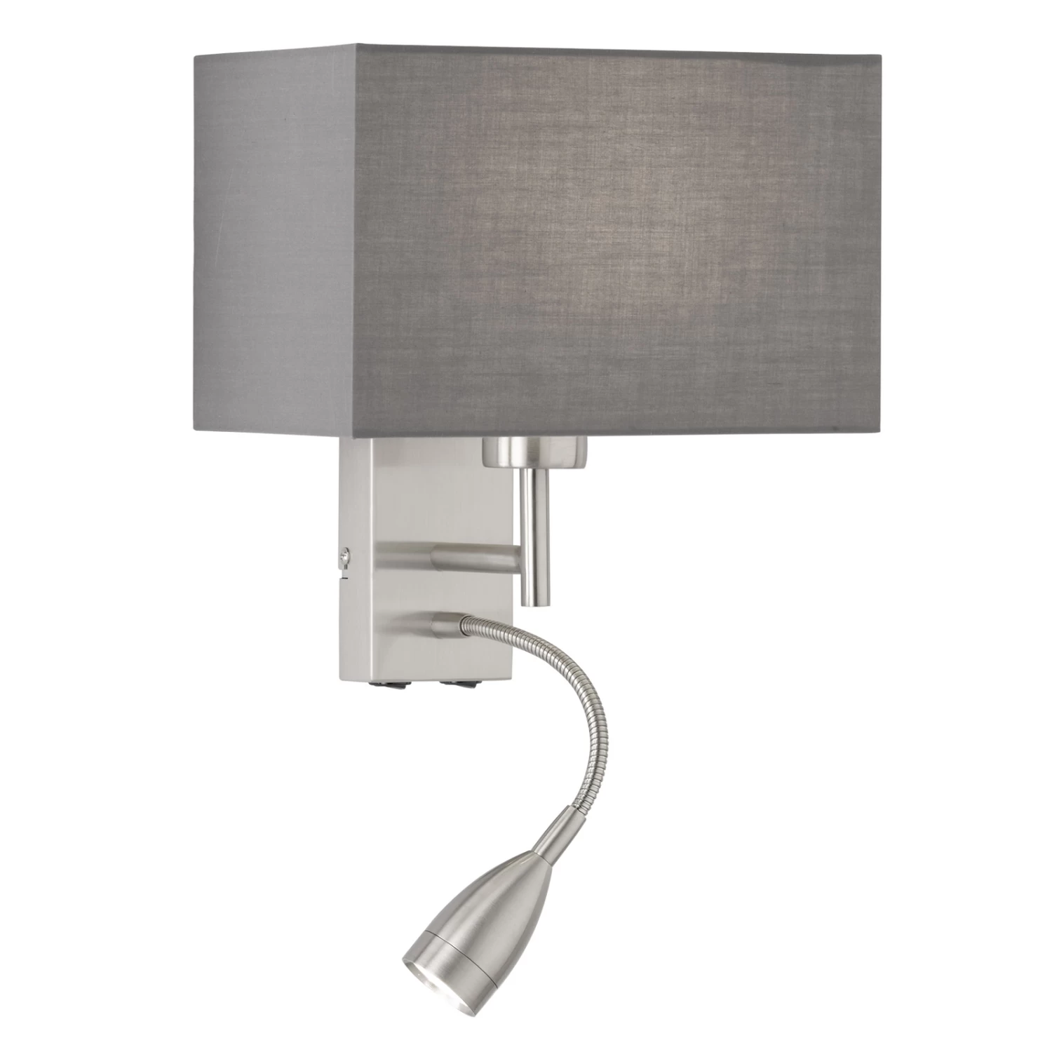 Applique Dream à Liseuse LED, Gris/nickel 2 Applique Dream à Liseuse LED, Gris/nickel – Image 2