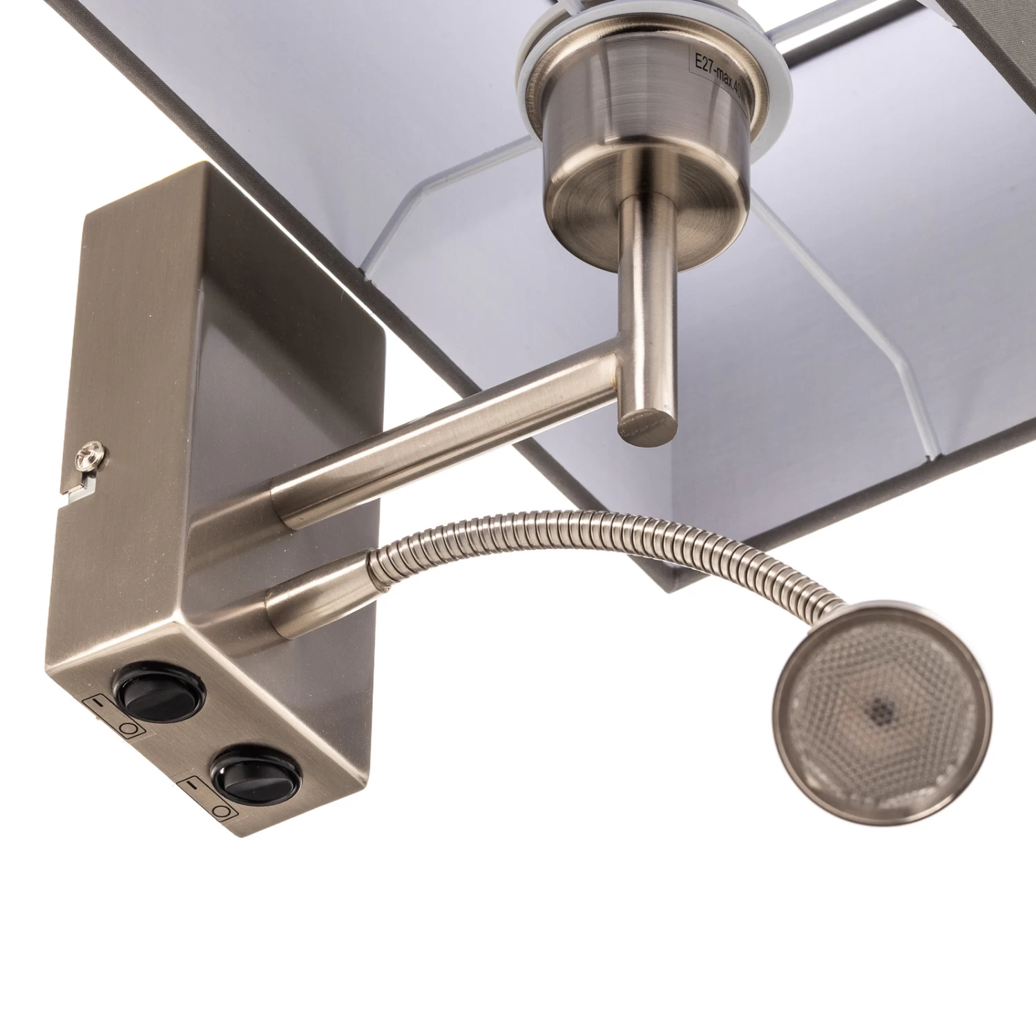 Applique Dream à Liseuse LED, Gris/nickel 7 Applique Dream à Liseuse LED, Gris/nickel – Image 7