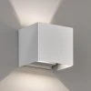 Applique D’extérieur LED Wall, Cubique, Argentée