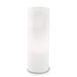 Lampe à Poser Edo En Verre Blanc, Hauteur 35 Cm