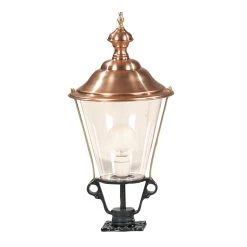 Luminaire Pour Socle Avec Chapeau Cuivre K3b Noir