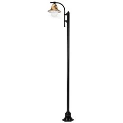 Lampadaire Toscane à 1 Lampe 240 cm Noir