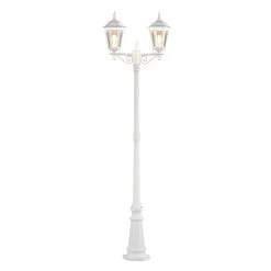 Konstsmide Lampe Pour Mât Firenze à 2 Lampes, Blanche -Déco Lumière Soldes 5522193 2