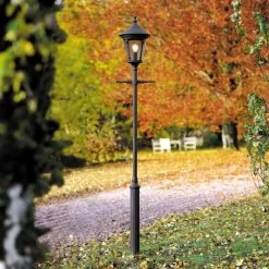 Konstsmide Lampadaire D’extérieur Virgo, 1 Lampe, Noir Mat