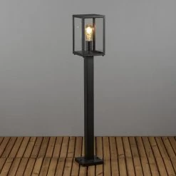 Konstsmide Borne Lumineuse Carpi, Forme Lanterne, Noire