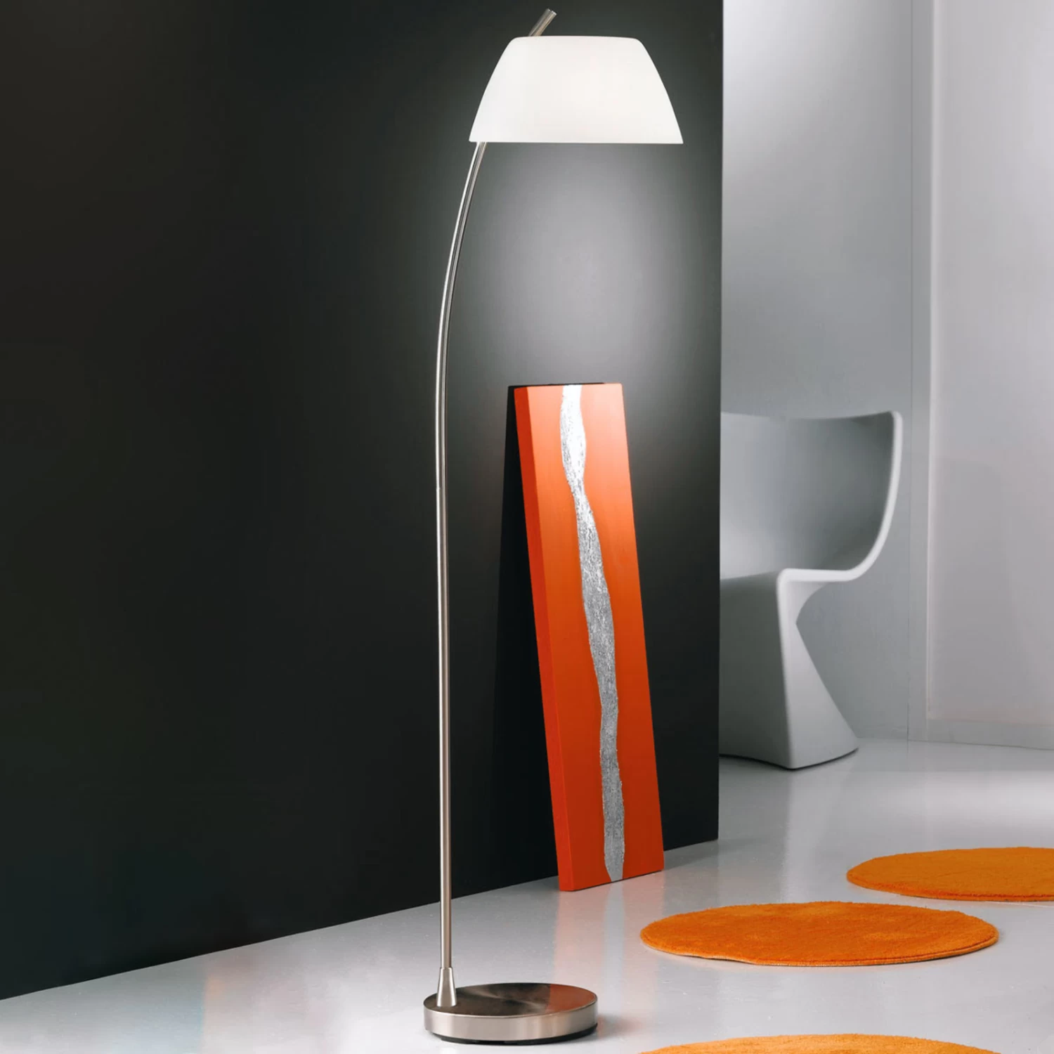 Lampadaire Stylé Malmö Nickel 1 Lampadaire Stylé Malmö Nickel