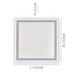 Plafonnier LED Edging, Tunable White, 31x31 cm 16 Plafonnier LED Edging, Tunable White, 31x31 cm -Déco Lumière Soldes 6003046 7