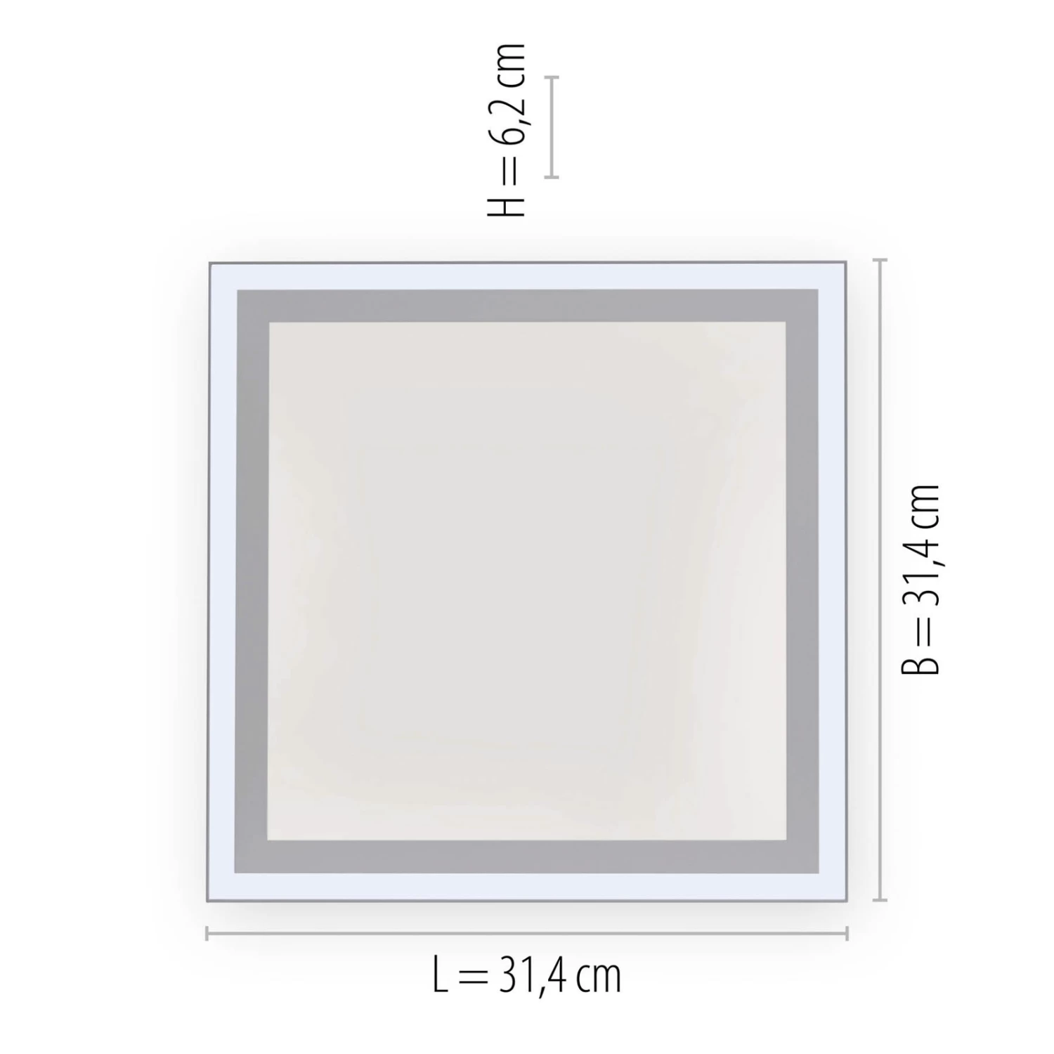 Plafonnier LED Edging, Tunable White, 31x31 cm 8 Plafonnier LED Edging, Tunable White, 31x31 cm – Image 8