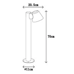 Borne Lumineuse LED Dingo GU10 Anthracite -Déco Lumière Soldes 6055397 5