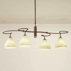 Suspension Mattia à 4 Lampes