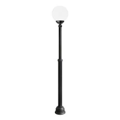 Lampadaire D’extérieur 1143, à 1 Lampe, Noir/blanc