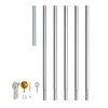 Twinkly Flagpole Set Pour Light Tree 600cm, Alu
