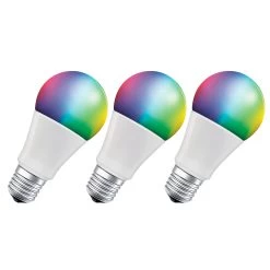 LEDVANCE SMART+ WiFi E27 9W Classic RGBW X3