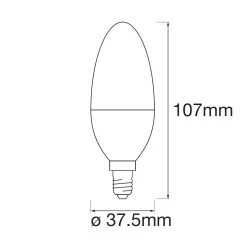 LEDVANCE SMART+ WiFi E14 5W Bougie RGBW, Par 3 -Déco Lumière Soldes 6106415 2