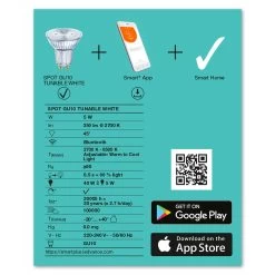 LEDVANCE SMART+ Bluetooth GU10 LED 4,9W CCT -Déco Lumière Soldes 6106432 4