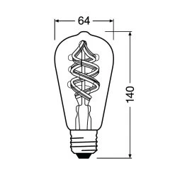 LEDVANCE SMART+ WiFi Filament Classic E27 4,5W 827 -Déco Lumière Soldes 6106641 3