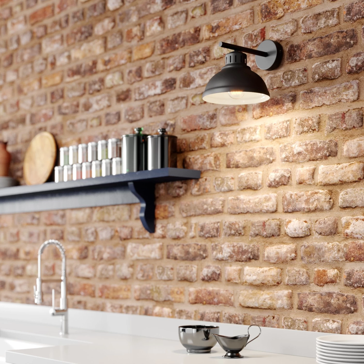 Applique LED Sven, à 1 Lampe, Noire 2 Applique LED Sven, à 1 Lampe, Noire – Image 2