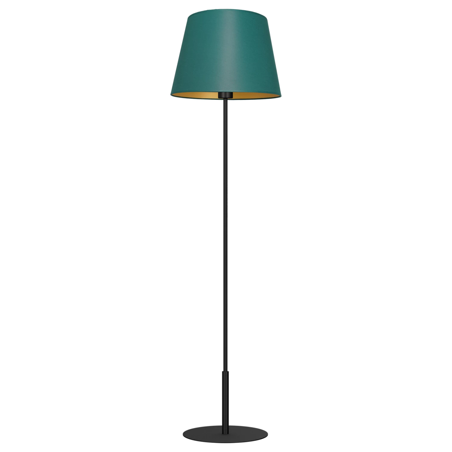 Lampadaire Soho, Conique, Droit, Vert/doré 1 Lampadaire Soho, Conique, Droit, Vert/doré