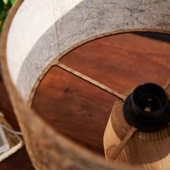 LeuchtNatur Pura Lampe à Poser LED Chêne/bleuet -Déco Lumière Soldes 6127128 3