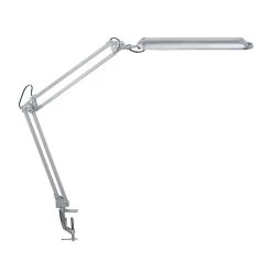 Maul Lampe à Poser LED Atlantic Avec Pince Argentée