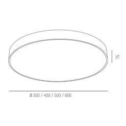 Molto Luce Bado IP54 SD Plafonnier Ø 40 Cm Blanc -Déco Lumière Soldes 6525441 3