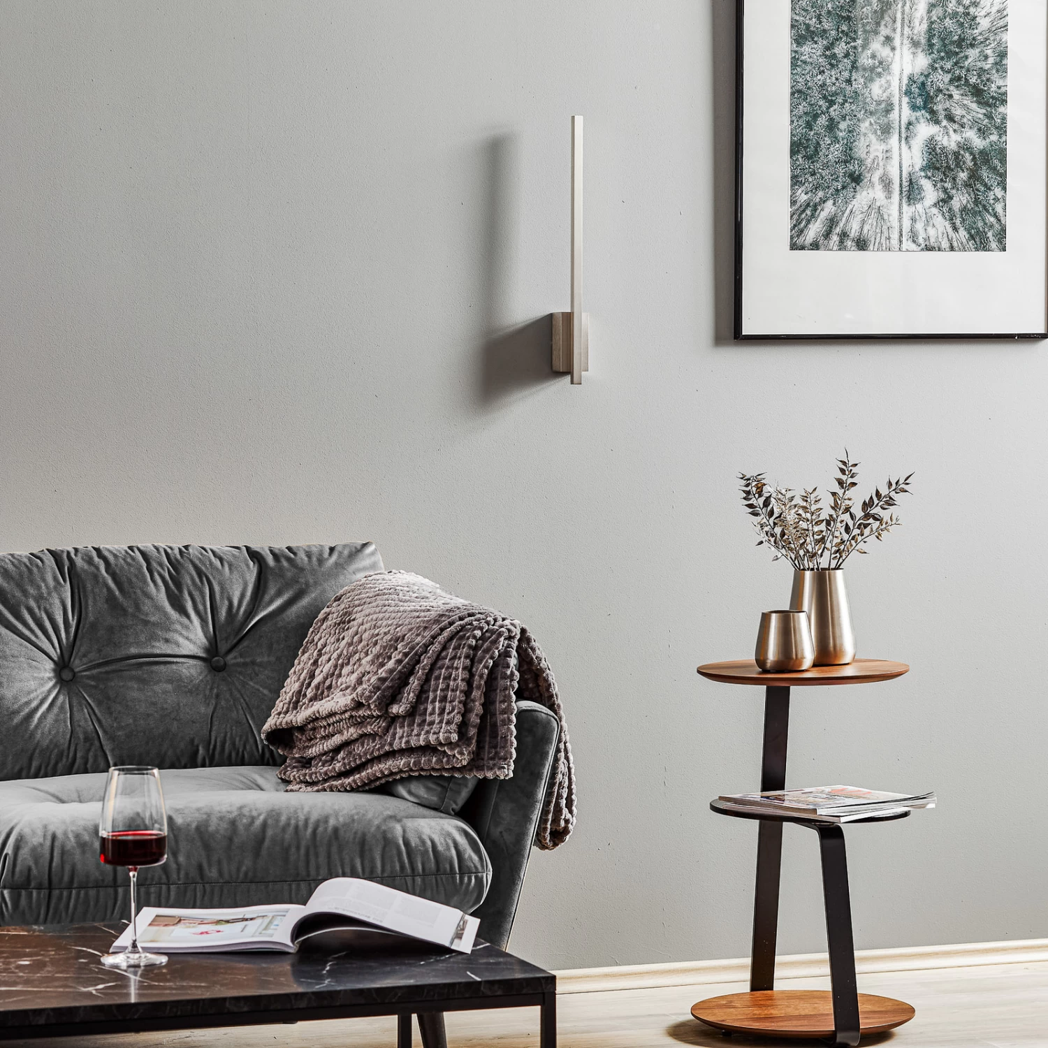 Rothfels Tolu Applique LED Nickel Verticale 118 cm 3 Rothfels Tolu Applique LED Nickel Verticale 118 cm – Image 3