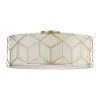 Maytoni Messina Plafonnier Abat-jour En Lin Beige