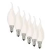 Bougie LED Flamme E14 4W 450lm Blanc Chaud, Pack 6