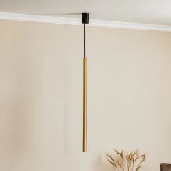 Suspension Laser à 1 Lampe, Laiton, 75 cm -Déco Lumière Soldes 7022098 2