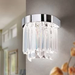 Applique LED Prism Uplight Et Downlight, Chromée -Déco Lumière Soldes 7255651 2