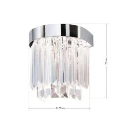 Applique LED Prism Uplight Et Downlight, Chromée -Déco Lumière Soldes 7255651 7