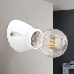 Applique Murale Frost En Céramique, Blanche -Déco Lumière Soldes 7255730 2