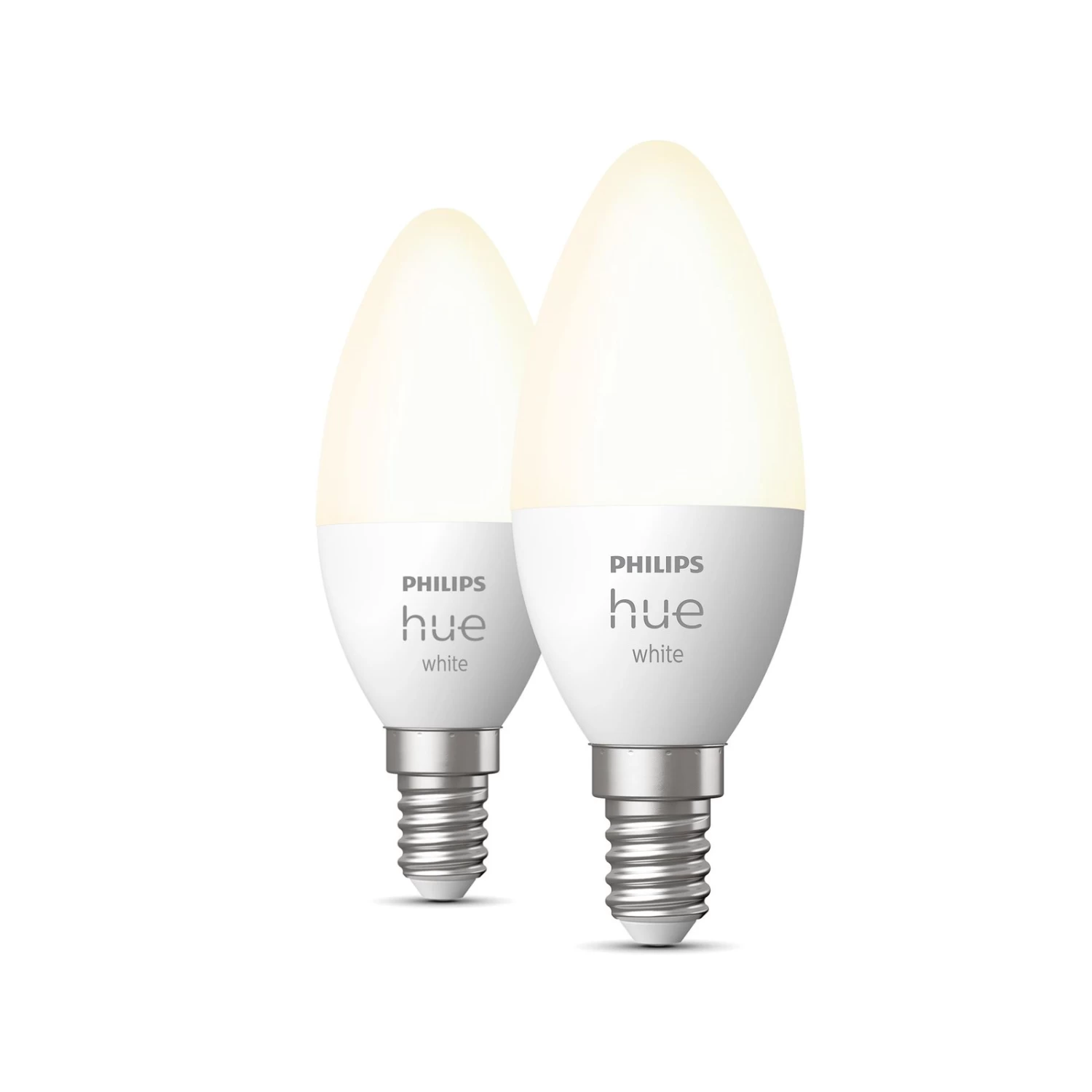 Philips Hue White 5,5W E14 2 Ampoules Flamme LED 2 Philips Hue White 5,5W E14 2 Ampoules Flamme LED – Image 2
