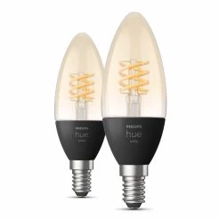Philips Hue 2 Bougies LED Filament White E14 4,5W -Déco Lumière Soldes 7534313 6