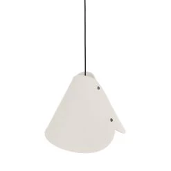 ALMUT 0314 Suspension Conique 1 Lampe, Blanc Laine -Déco Lumière Soldes 7594153 7