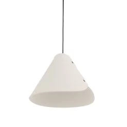 ALMUT 0314 Suspension Conique 1 Lampe, Blanc Laine -Déco Lumière Soldes 7594153 8