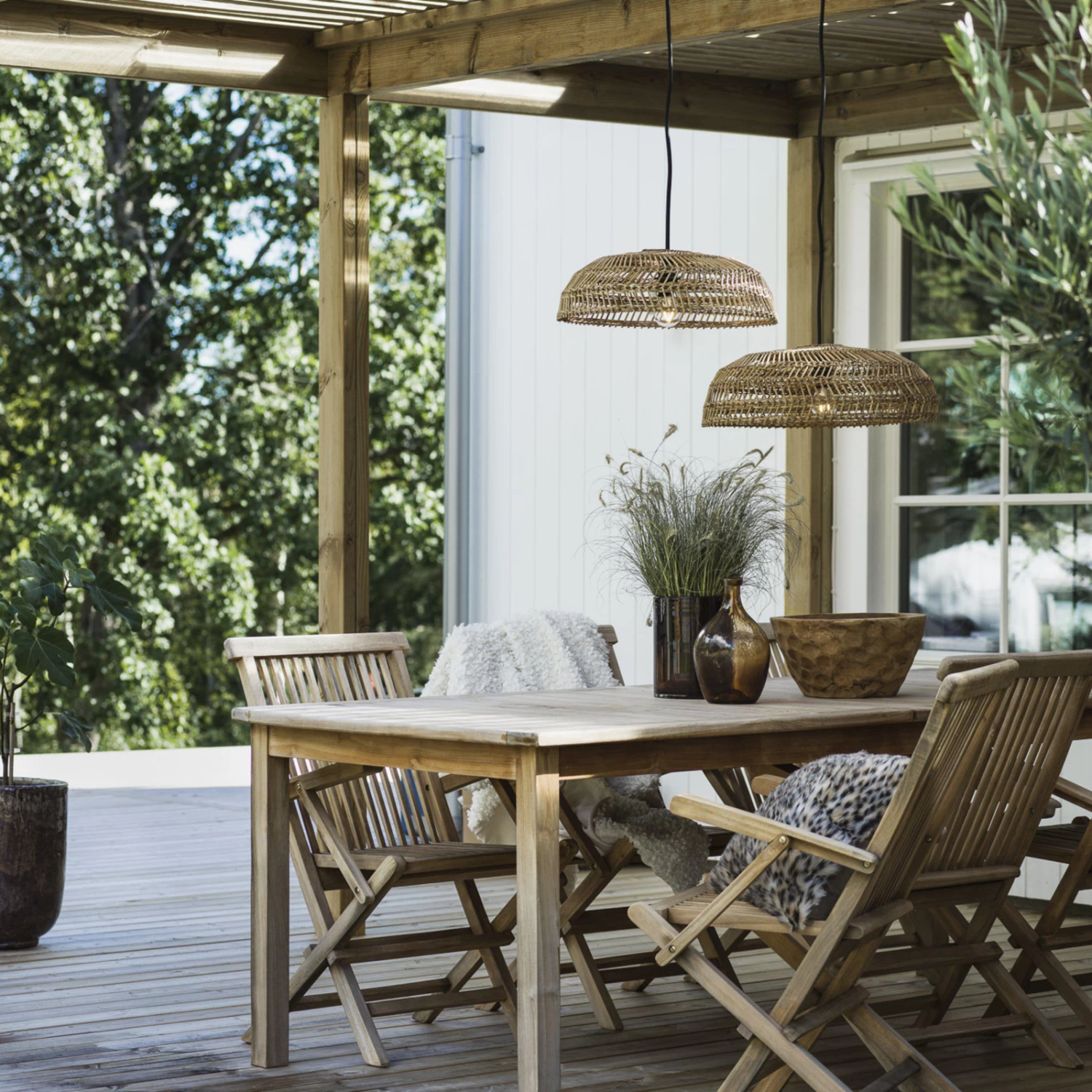 PR Home Denise Suspension, Rotin, Ø 46 Cm 2 PR Home Denise Suspension, Rotin, Ø 46 Cm – Image 2