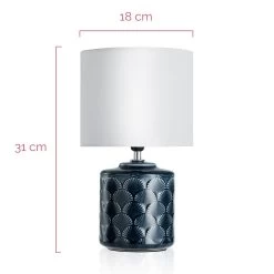 Pauleen Glowing Midnight Lampe De Table Blanc/bleu -Déco Lumière Soldes 7602425 5