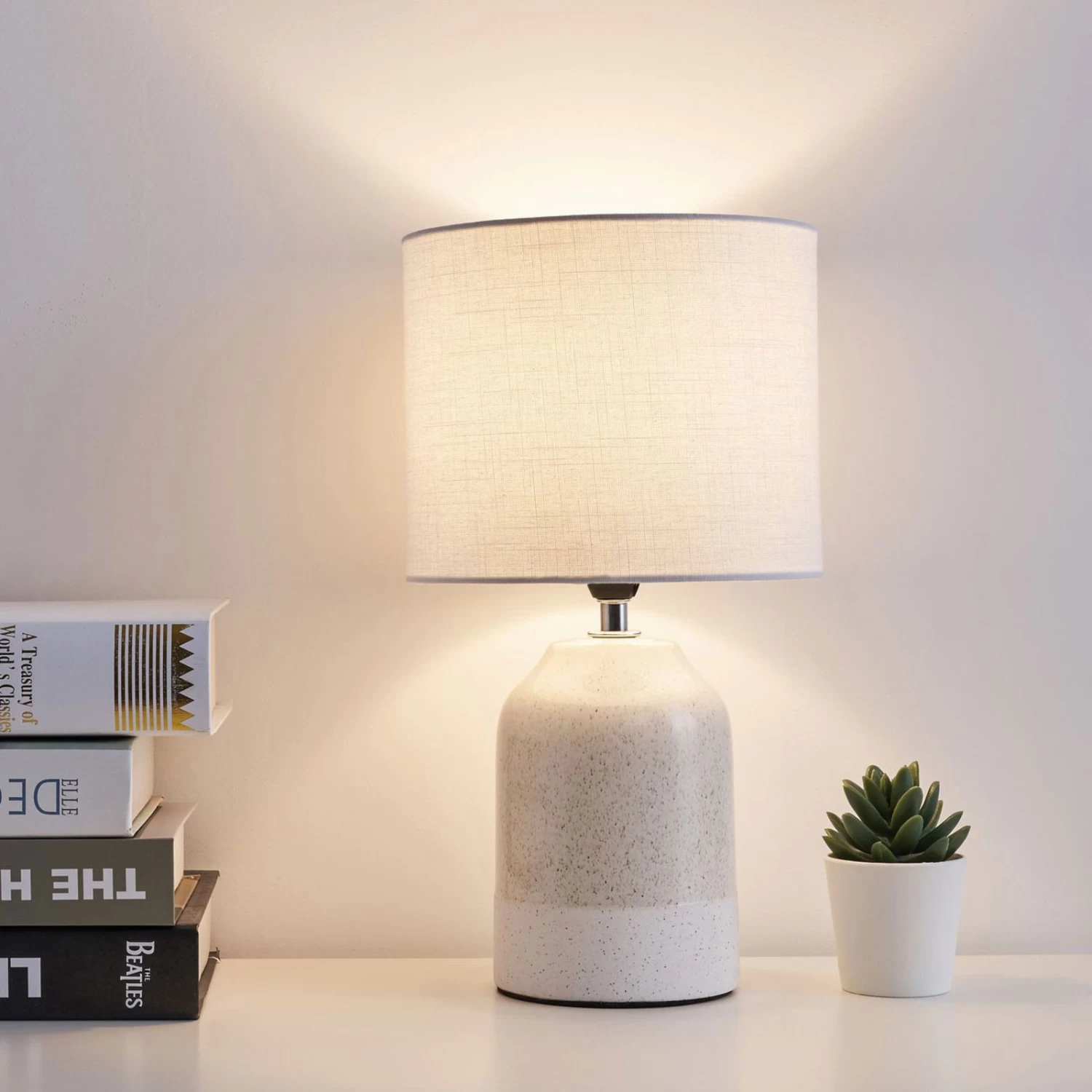 Pauleen Sandy Glow Lampe à Poser, Blanche/beige 3 Pauleen Sandy Glow Lampe à Poser, Blanche/beige – Image 3