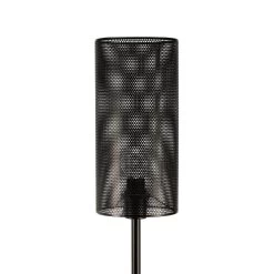 Pauleen Black Mesh Lampadaire En Métal Noir -Déco Lumière Soldes 7602463 5