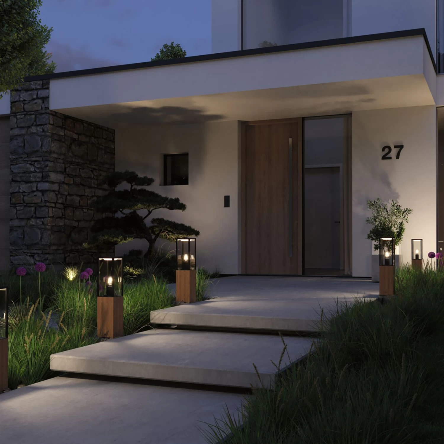 Paulmann Timba Potelet Avec Bois, Hauteur 60 cm 2 Paulmann Timba Potelet Avec Bois, Hauteur 60 cm – Image 2