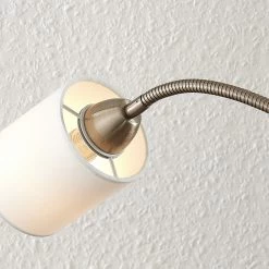 Lindby Jaileen Lampadaire En Tissu, Liseuse, Blanc -Déco Lumière Soldes 8032247 7