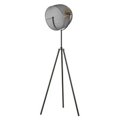 Lindby Monigo Lampadaire En Fer Et Bois -Déco Lumière Soldes 8032430 2