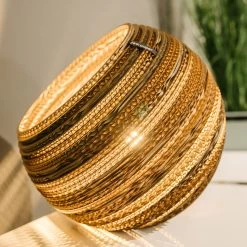 Think Paper Globe Lampe à Poser En Carton, Ø 44 cm -Déco Lumière Soldes 8536365 3