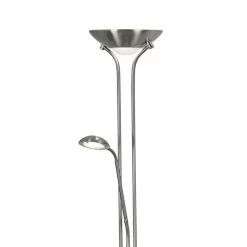 Lampadaire Ind. LED Mother & Child, Argenté Satiné -Déco Lumière Soldes 8573087 2