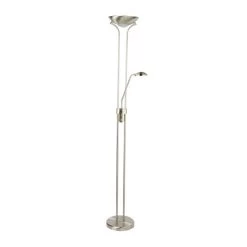 Lampadaire Ind. LED Mother & Child, Argenté Satiné