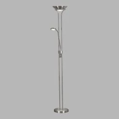Lampadaire Ind. LED Mother & Child, Argenté Satiné -Déco Lumière Soldes 8573087 4