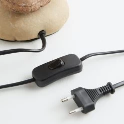 Lampe Vera, Abat-jour Tissu Et Décor Pierre, 38 cm 16 Lampe Vera, Abat-jour Tissu Et Décor Pierre, 38 cm -Déco Lumière Soldes 8603079 7