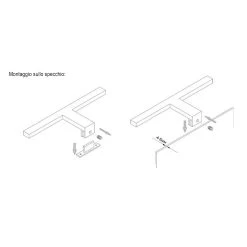 Applique Pour Miroir LED Nemo, 30 cm -Déco Lumière Soldes 8603152 2